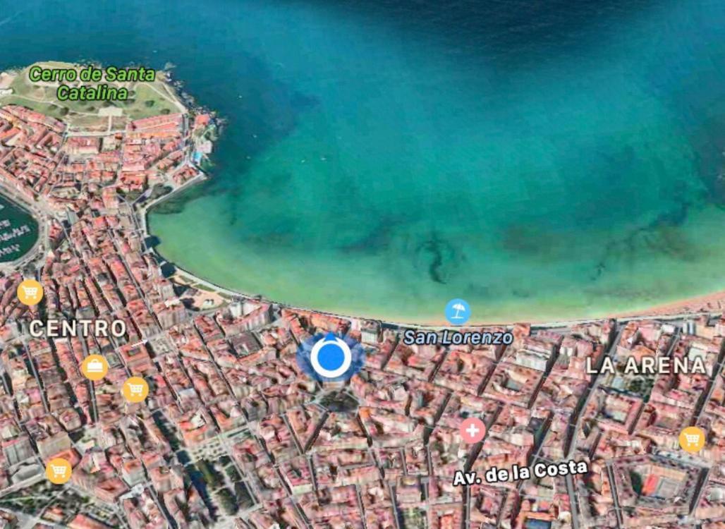Atico Marques Vistas Al Mar - Garaje Opcional Apartman Gijón Kültér fotó