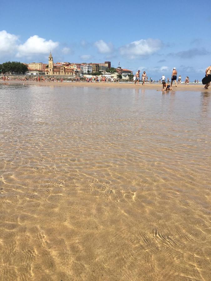 Atico Marques Vistas Al Mar - Garaje Opcional Apartman Gijón Kültér fotó