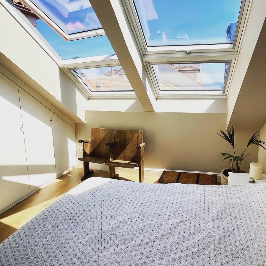Atico Marques Vistas Al Mar - Garaje Opcional Apartman Gijón Kültér fotó